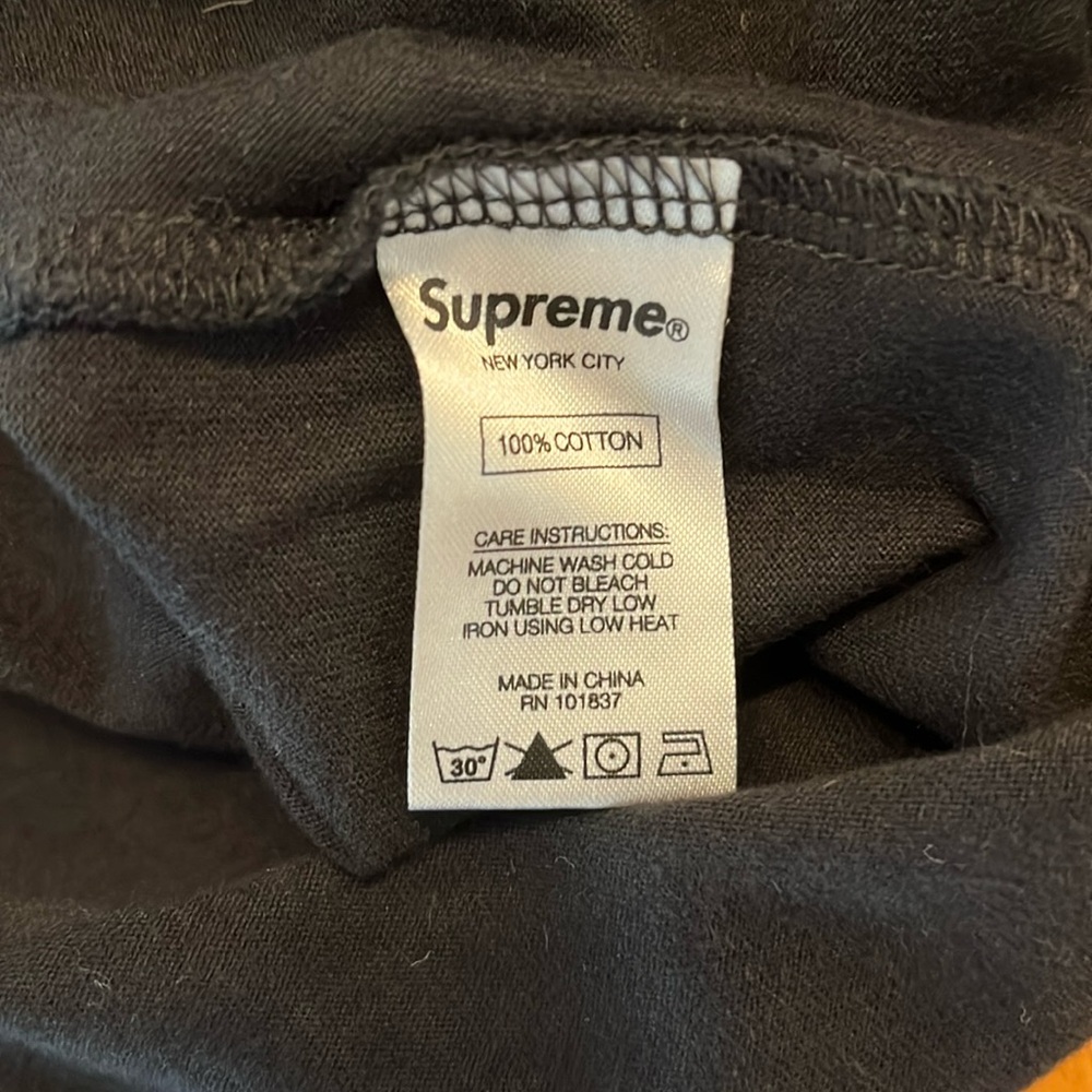 Black Supreme Long Sleeve T Shirt - Picture 4 of 5